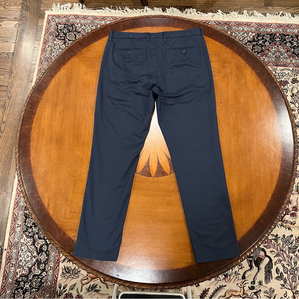 Bonobos Weekdays Warrior Slim Fit Dress Pants Monday Navy Blue 35x32 Stretch - Picture 3 of 16